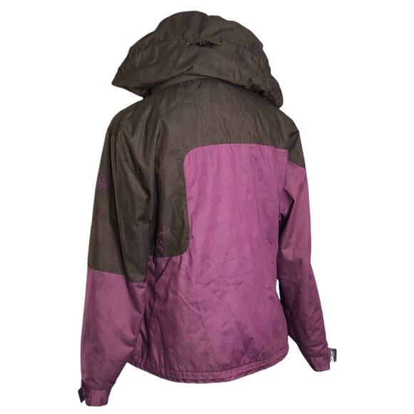 Predator Wear Jacket XS Purple Gray Removable Hood Insulated Ski Coat Parka - Picture 13 of 14